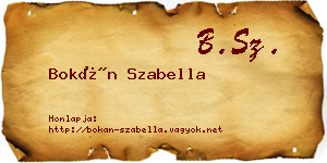 Bokán Szabella névjegykártya